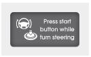 If the steering wheel does not unlock normally when the ENGINE START/ STOP button