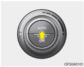 The automatic climate control system is controlled by simply setting the desired