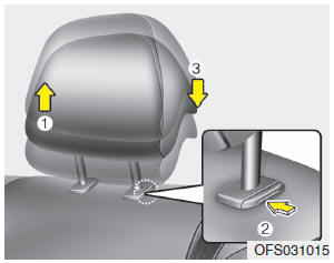 Adjusting the height up and down (if equipped)