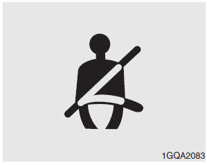 Seat belt warning (for driver’s seat)