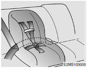 Placing a passenger seat belt into the automatic locking mode