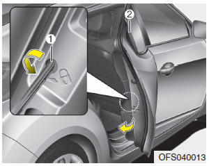 The child safety lock is provided to help prevent children from accidentally