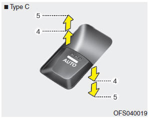 Type C - Auto up/down window (if equipped)