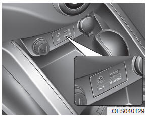 If your vehicle has an aux and/or USB(universal serial bus) port or iPod port,