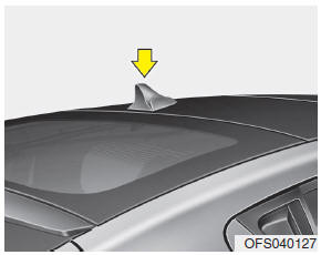 Glass antenna (if equipped)