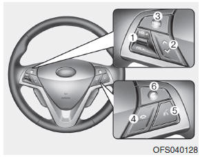 The steering wheel audio remote control switch is installed to promote safe driving.