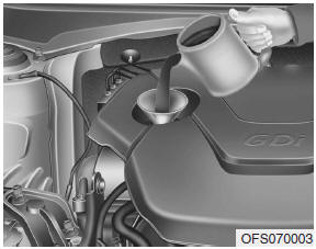 If it is near or at L, add enough oil to bring the level to F. Do not overfill.