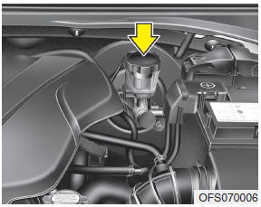 Check the fluid level in the reservoir periodically. The fluid level should be