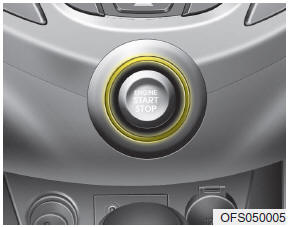 Whenever the front door is opened, the engine start/stop button will illuminate