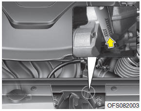 The engine number is stamped on the engine block as shown in the drawing.